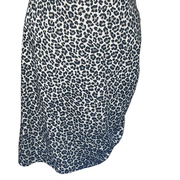 MICHAEL Michael Kors Leopard Print T-Shirt Dress with Side-Ruching Size Med NWT - Picture 3 of 14